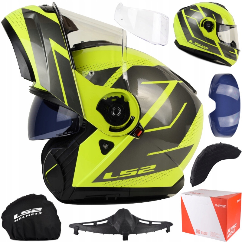 Motocyklová prilba LS2 Strobe II Code H-v Grey Prilba Čeľusťová FF908
