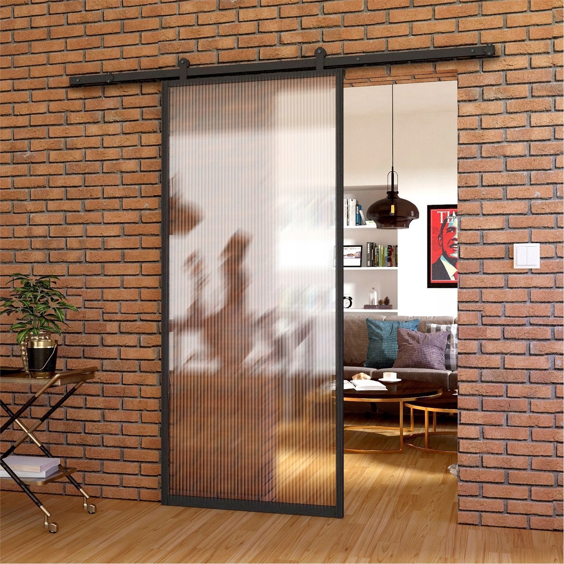 Drzwi Szklane Przesuwne System Loft 75 cm Flutez Marka Galakor