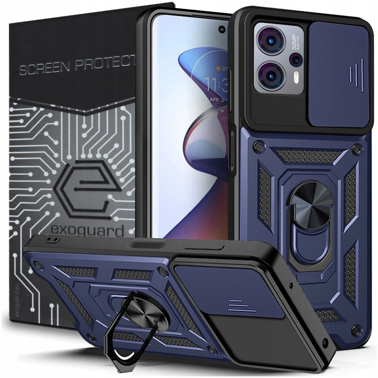 

Etui Pancerne Cover+szkło do Motorola Moto G13 G23