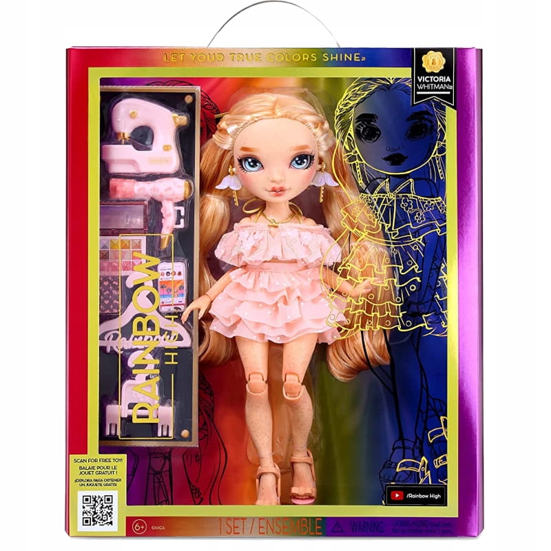RAINBOW HIGH LALKA FASHION DOLL VICTORIA WHITMAN ZESTAW Z AKCESORIAMI Minimalny wiek dziecka 6