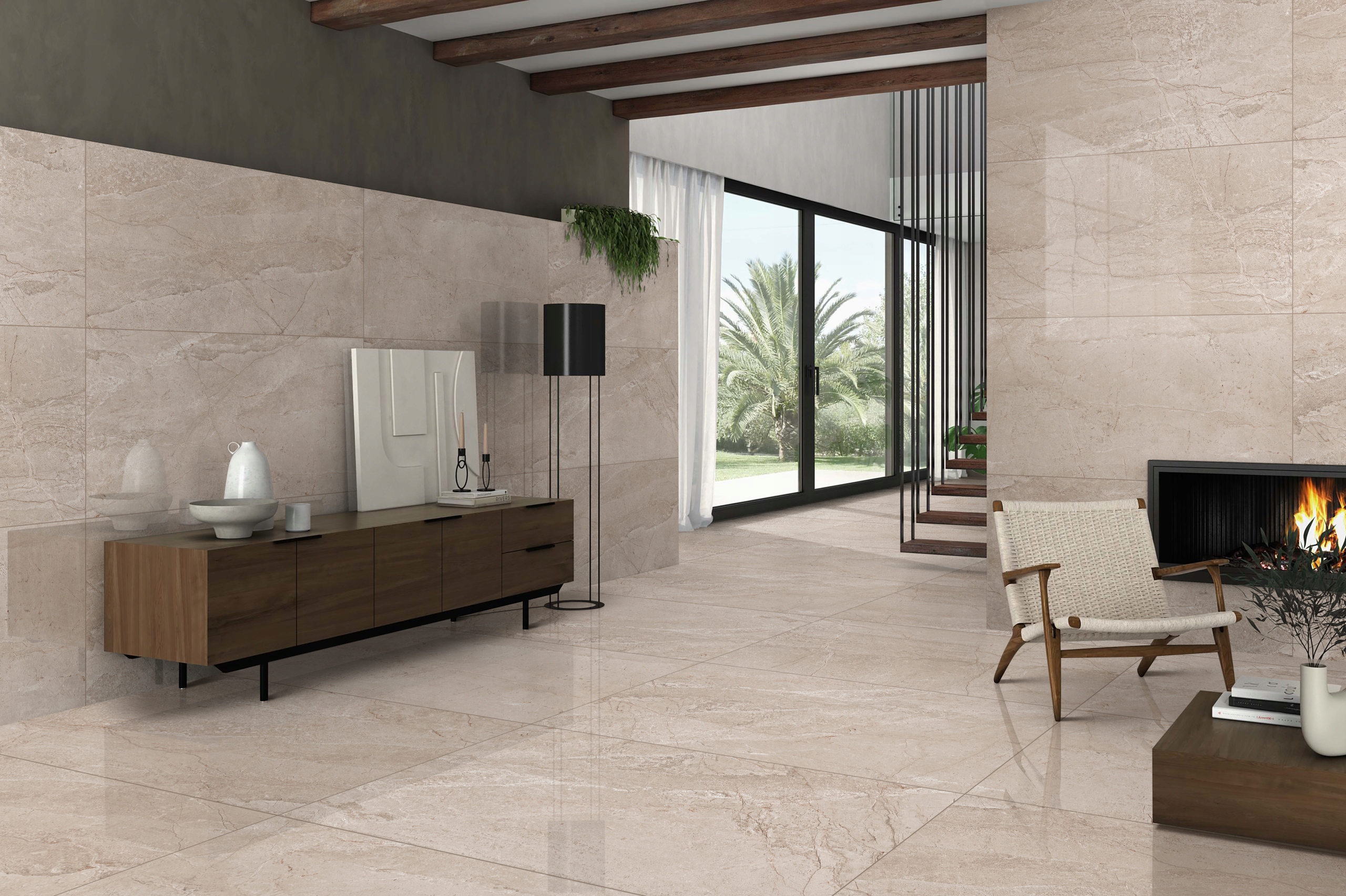 PŁYTKI PODŁOGOWE HOMES BROWN 60X120 POŁYSK KAMIEŃ Typ gres