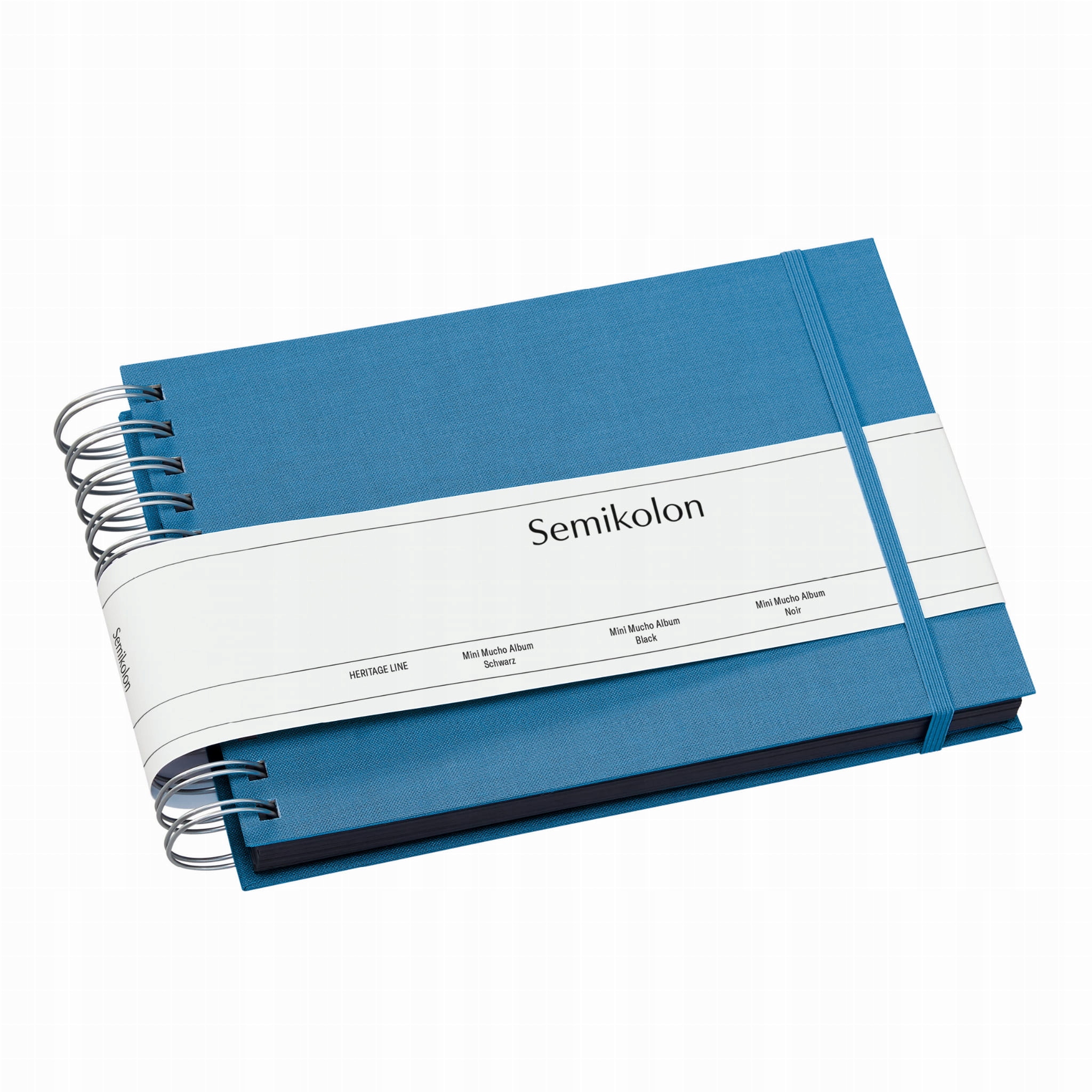 Album Semikolon Mini Mucho černé listy, azzurro