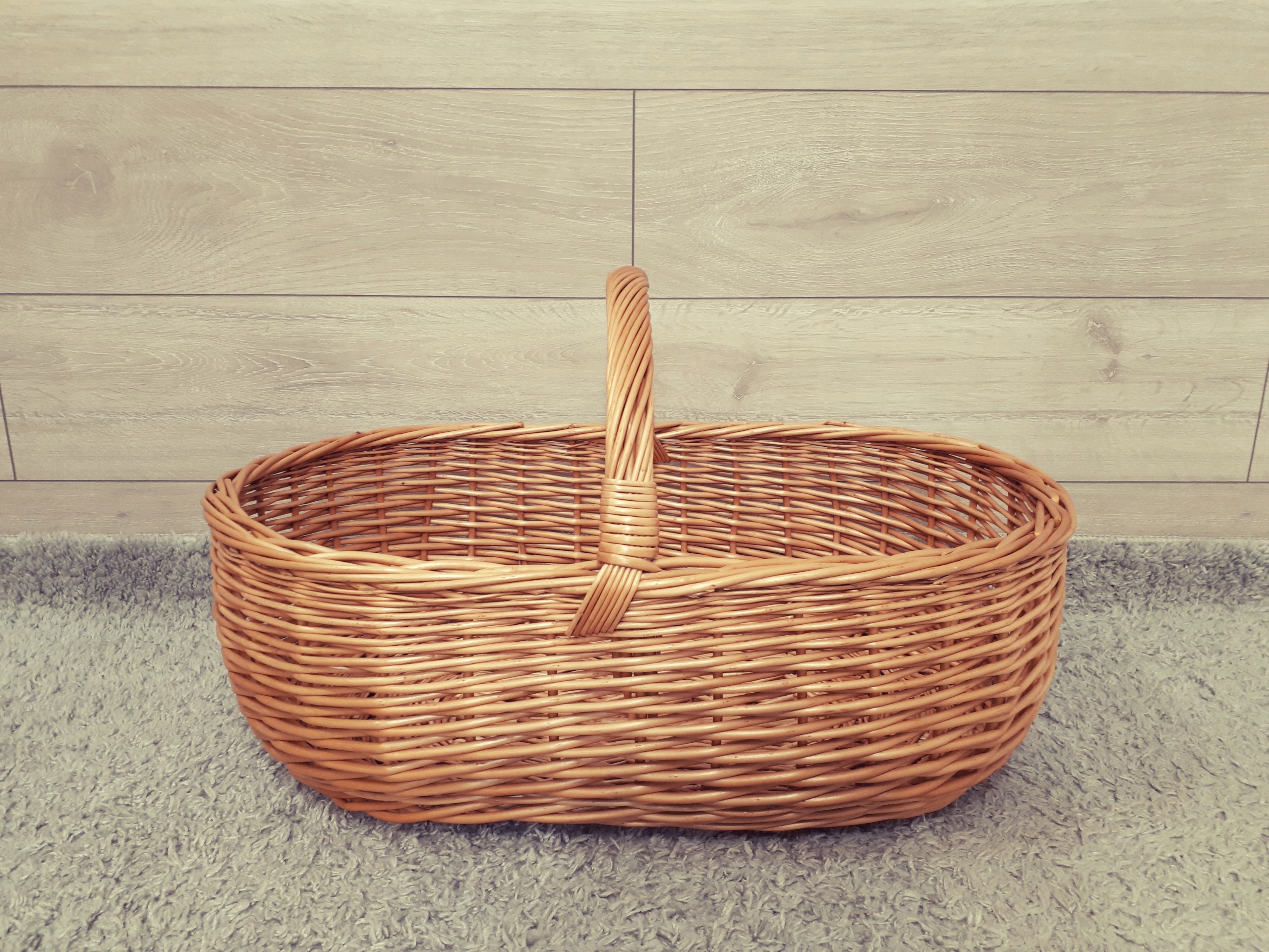 KOSZ WIKLINOWY 'OGÓRKOWY' - DO OGRODU, NA ZAKUPY EAN (GTIN) 7074460375476