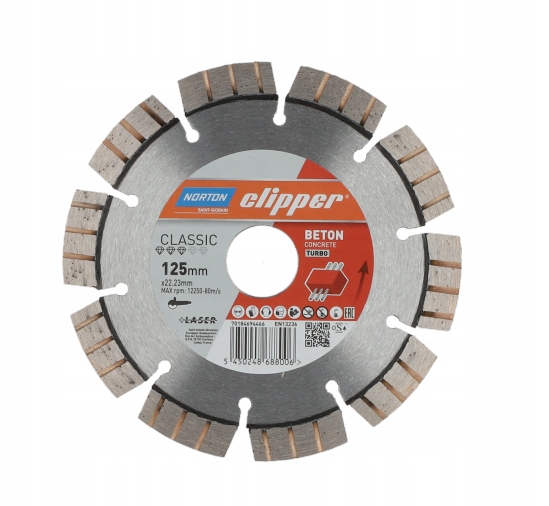 Kotouč 125 x 22.23 mm Norton Clipper Classic Turbo