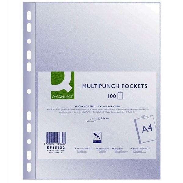 

Koszulka A4 40mic groszkowa Q-connect 100 szt.