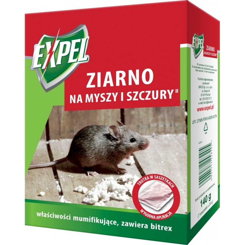 

Expel Ziarno na myszy i szczury 140g