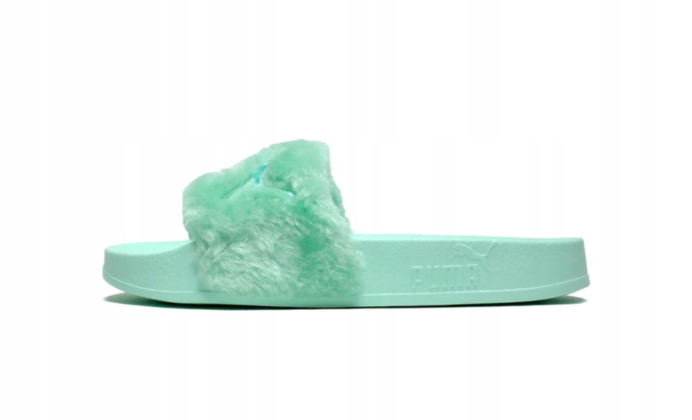 Nazouváky Zelené Puma Fur Slide 365772-01 vel. 39