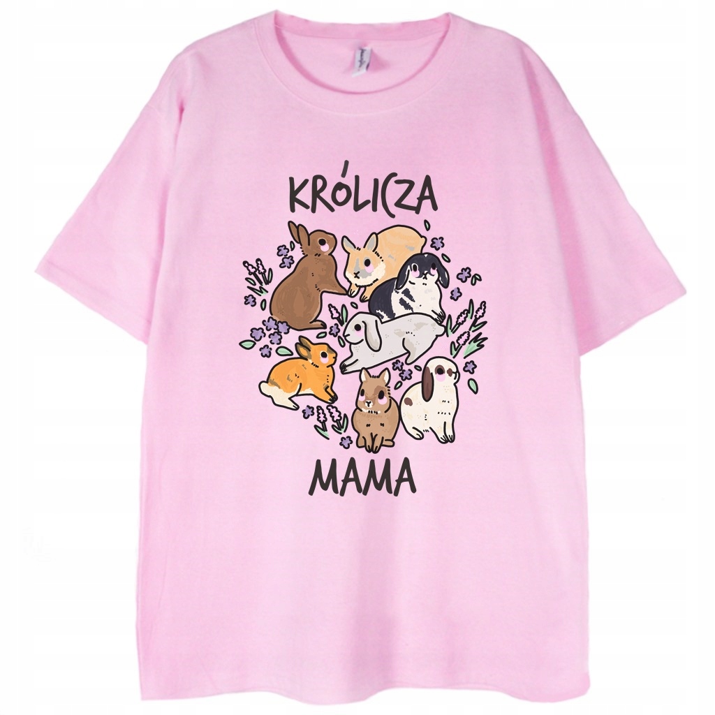 

T-shirt Królicza mama koszulka M z królikiem