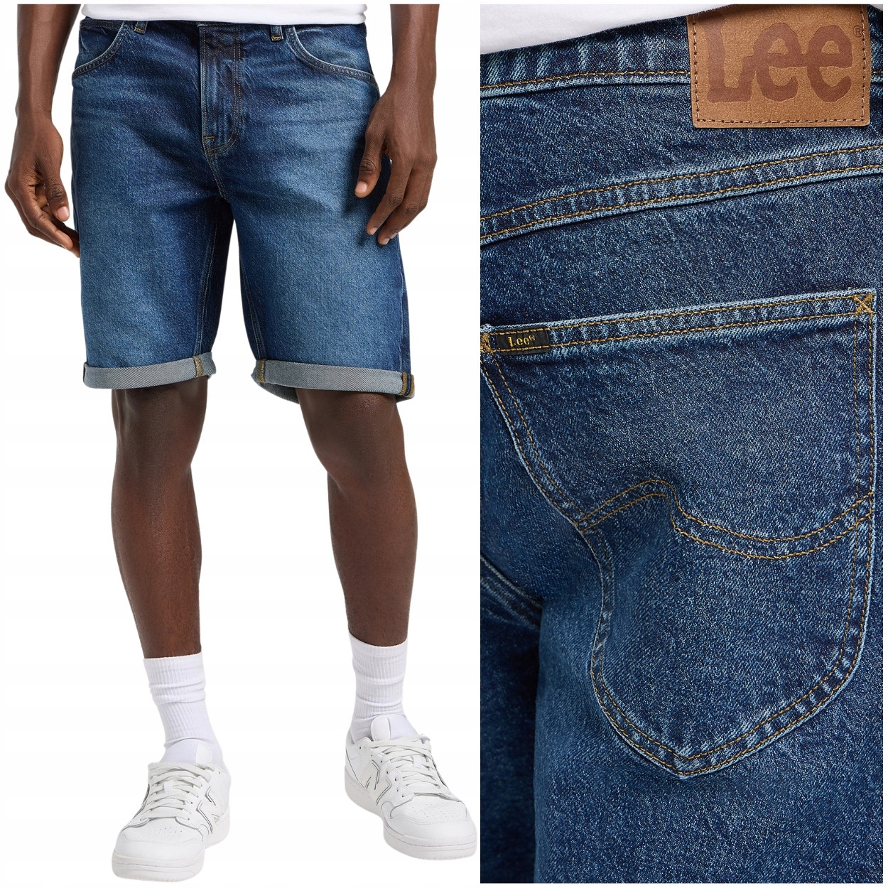 Lee 5 Pocket Short Urban Džins krátké kraťasy džínové šortky W36