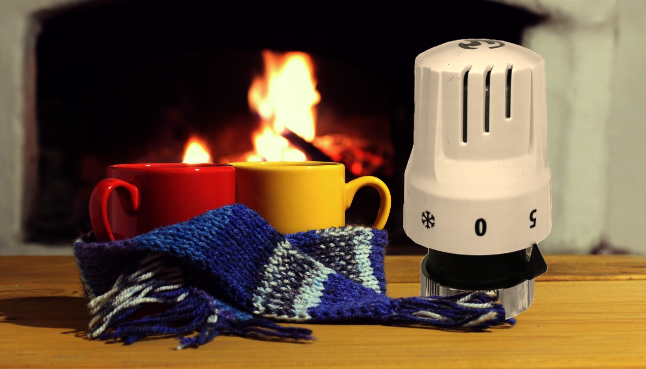 GŁOWICA TERMOSTATYCZNA GWINT M30x1.5 GRZEJNIKA BIAŁA TERMOSTAT MINI DAMIX Kolor biały