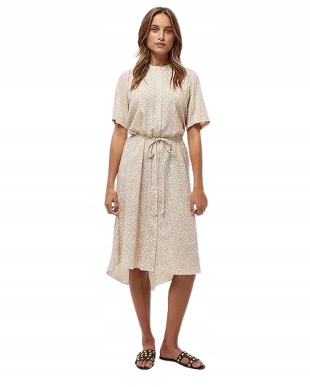 Peppercorn Šaty MIDI S 3/4 Rukávem A Zapínáním Na Knoflíky XL J7A