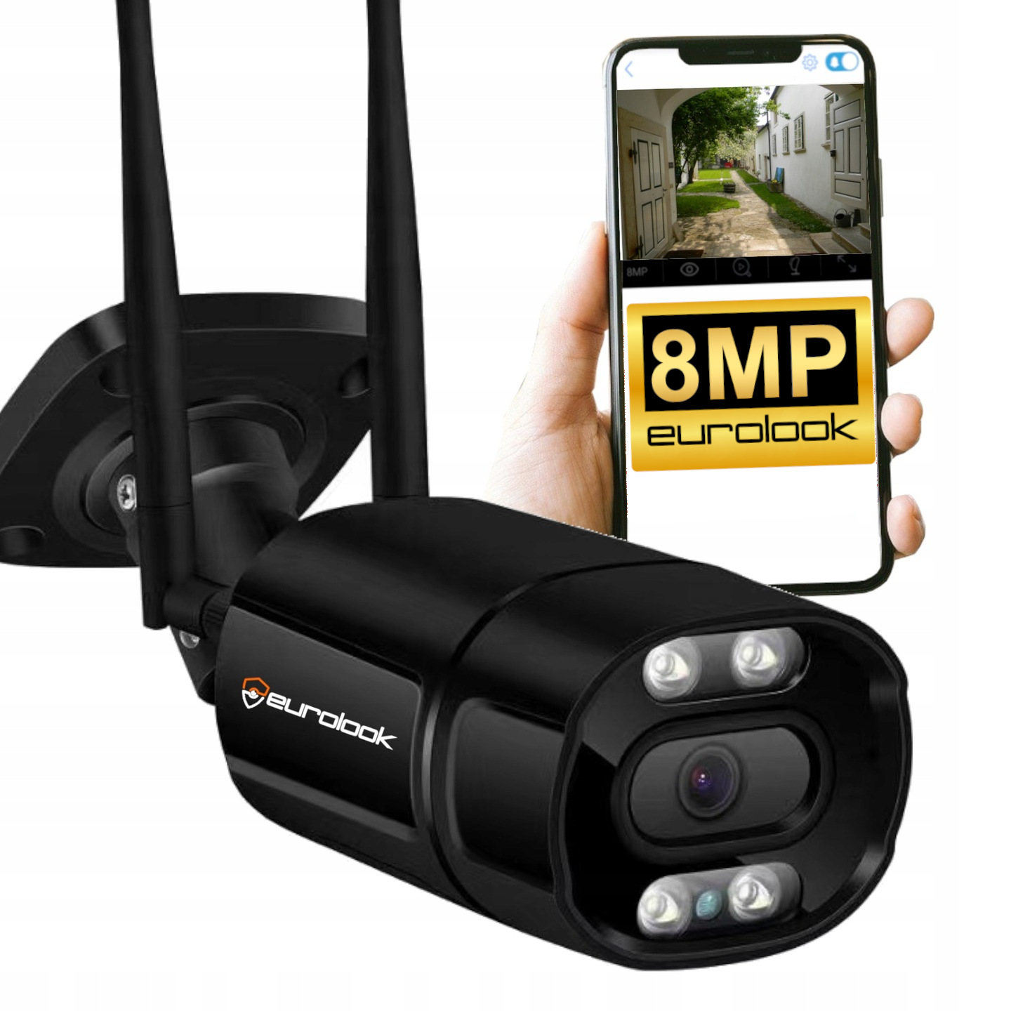 Bezdrôtová vonkajšia WiFi kamera 8MP 4x Zoom