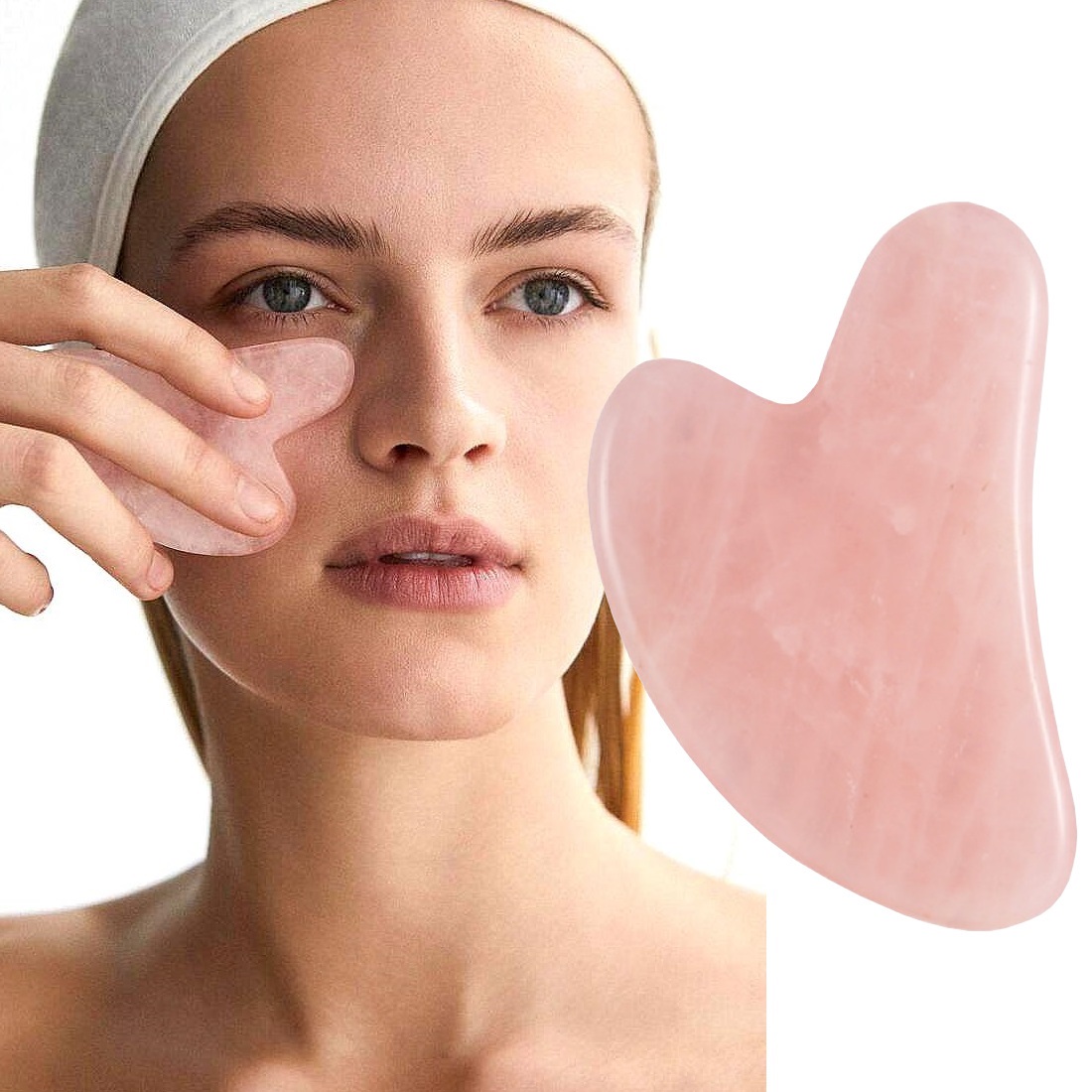 

Kamień Gua Sha Masażer Jadeitowy Kwarc Solidny