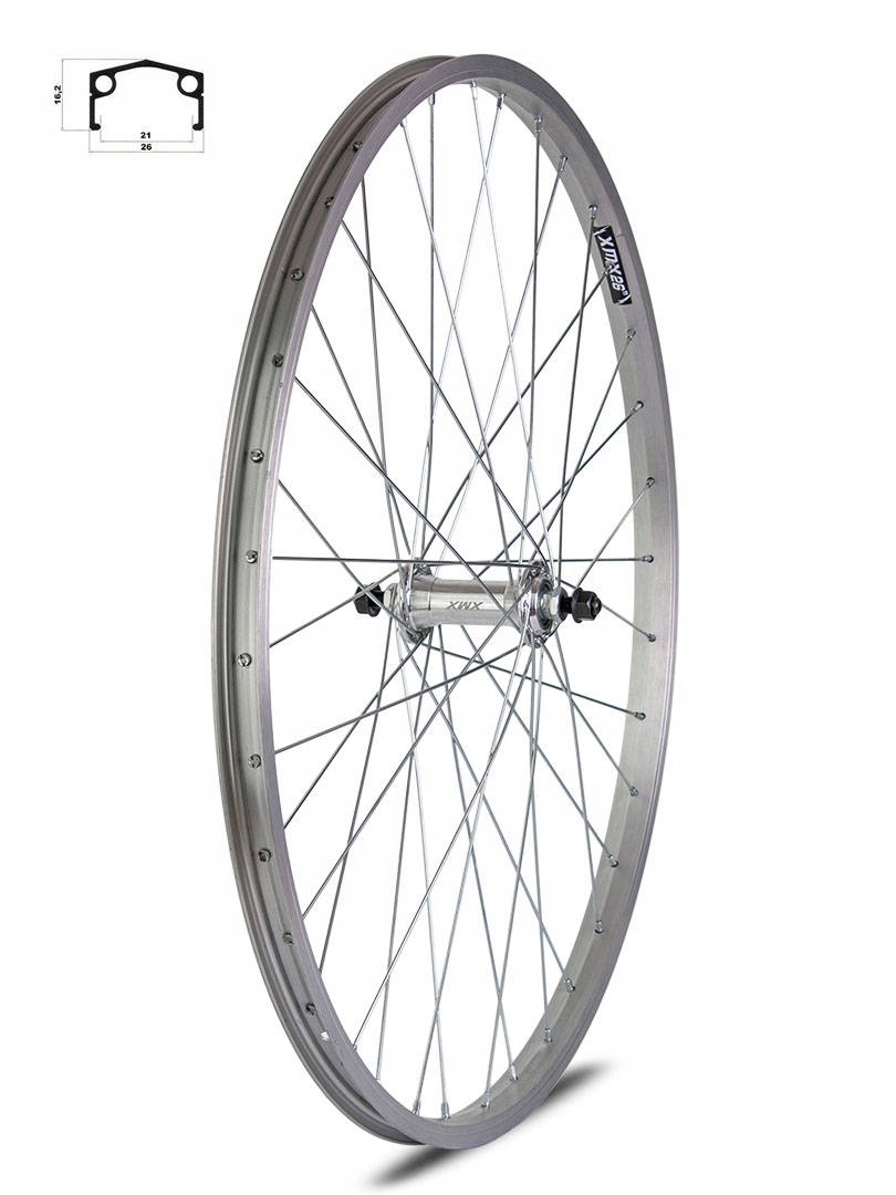 

Koło przednie 28 obręcz aluminiowa, piasta stal