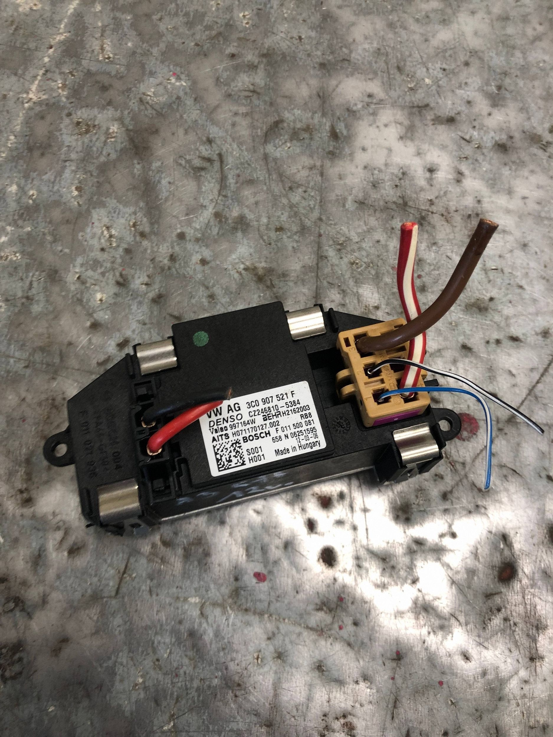 gebläsewiderstand AUDI A3 8P LIFT 3C0907521F