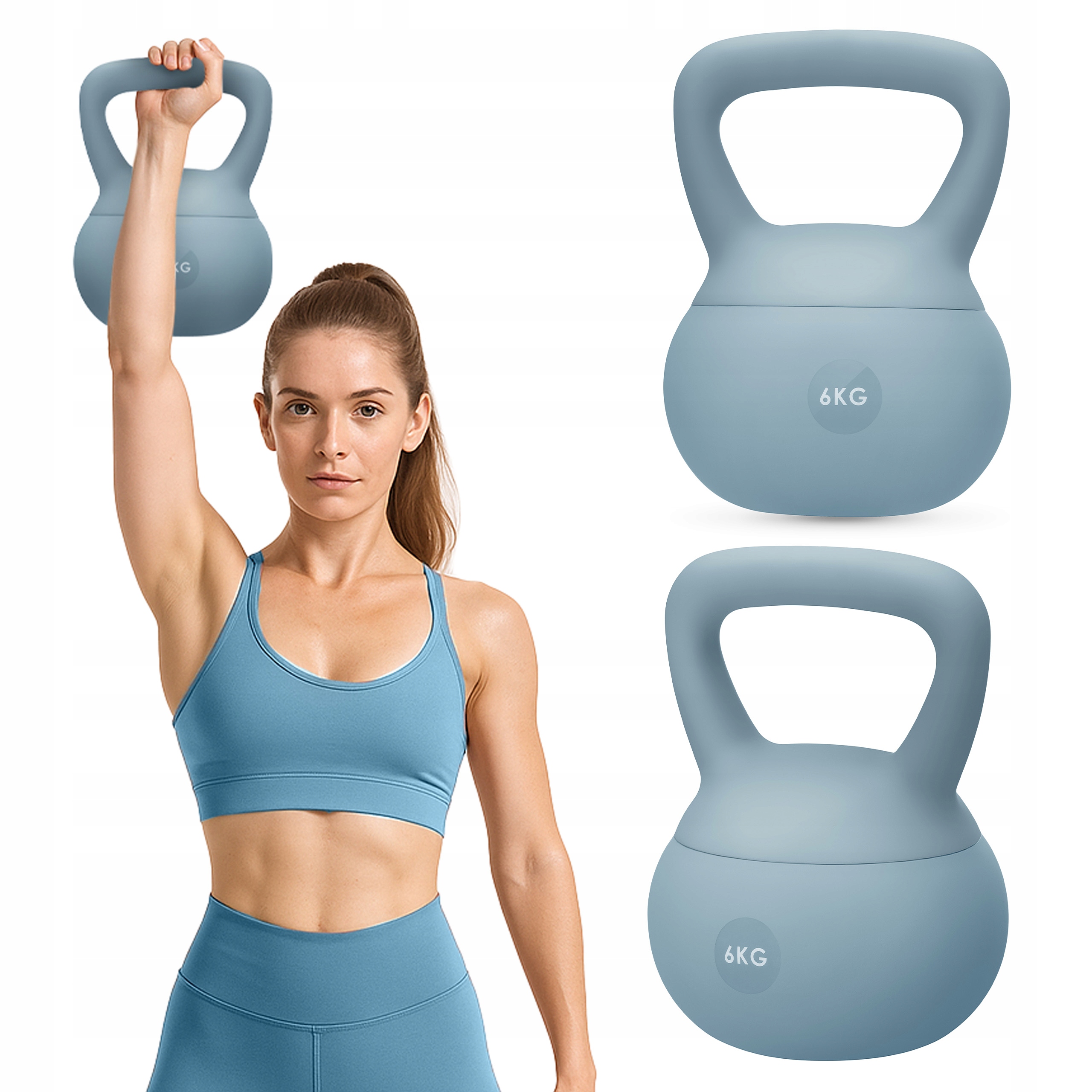 Hantel Kettlebell Miękka Odważnik Kula Obciążenie Do Ćwiczeń 6KG Gymtek