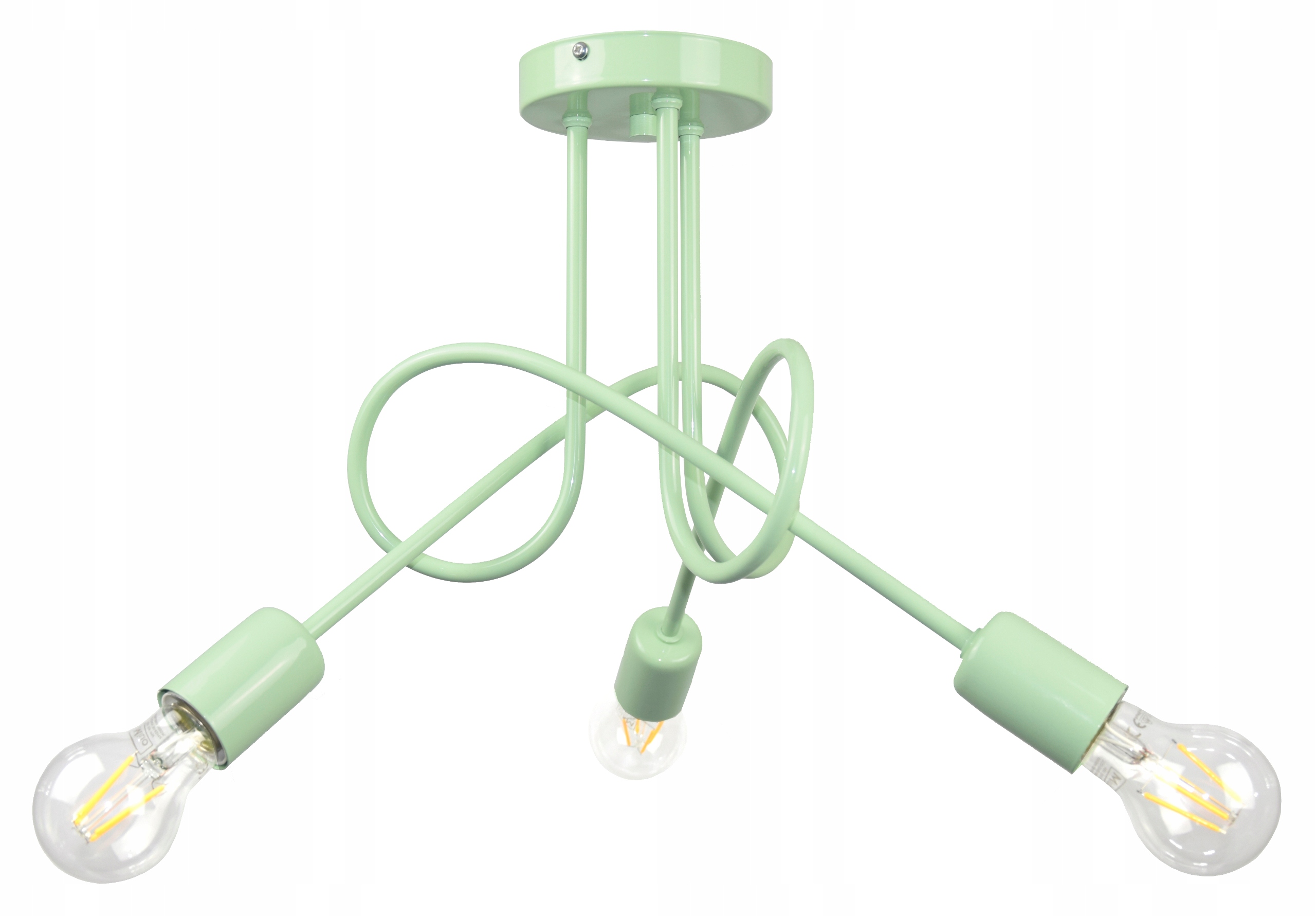 LAMPA SUFITOWA LOFT PASTELE SELEDYN EDISON POD LED