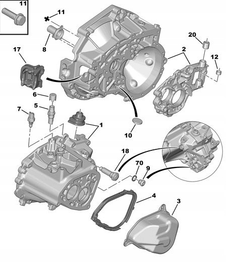 TULEJA WSPORNIK WAŁKA SPRZĘGŁA CITROEN PEUGEOT EAN (GTIN) 3358960291547