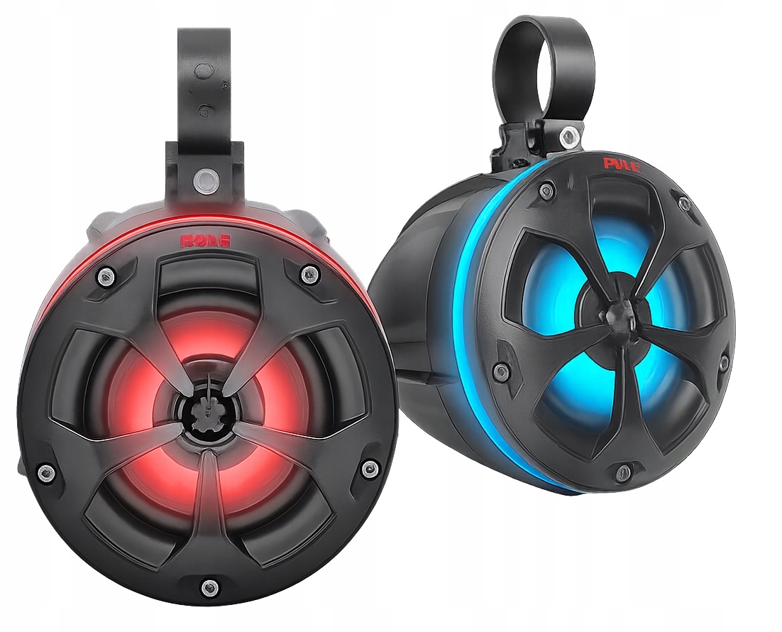 Pyle PLUTV44BTR Led montážne reproduktory Wake vodotesné Marine jachta Utv