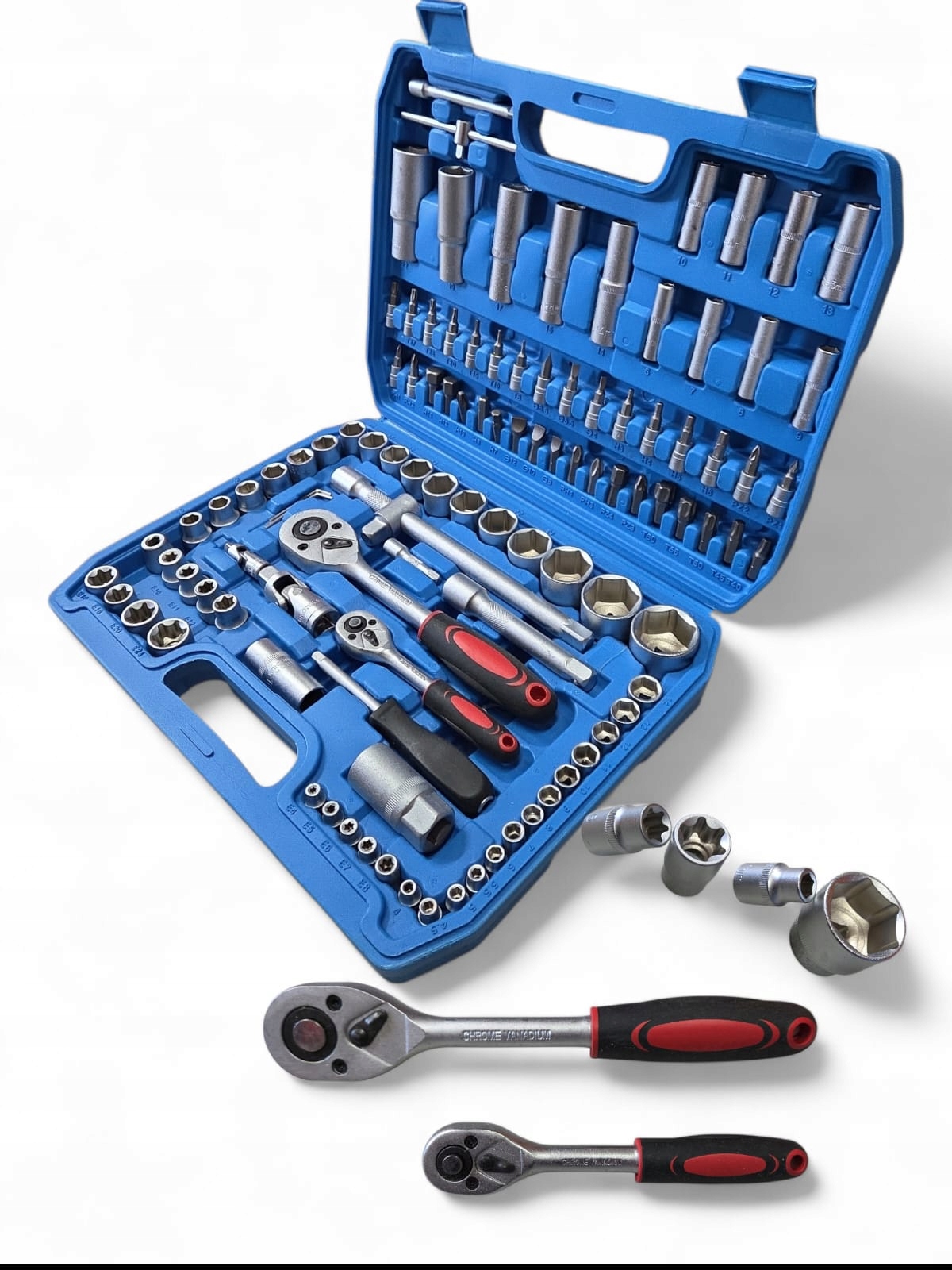 Zestaw Kluczy Nasadowych 108 Elementów