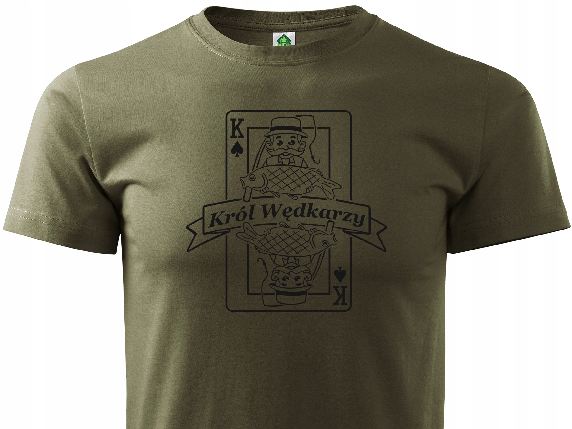 

T-shirt moro na ryby nadruk Król Wędkarzy