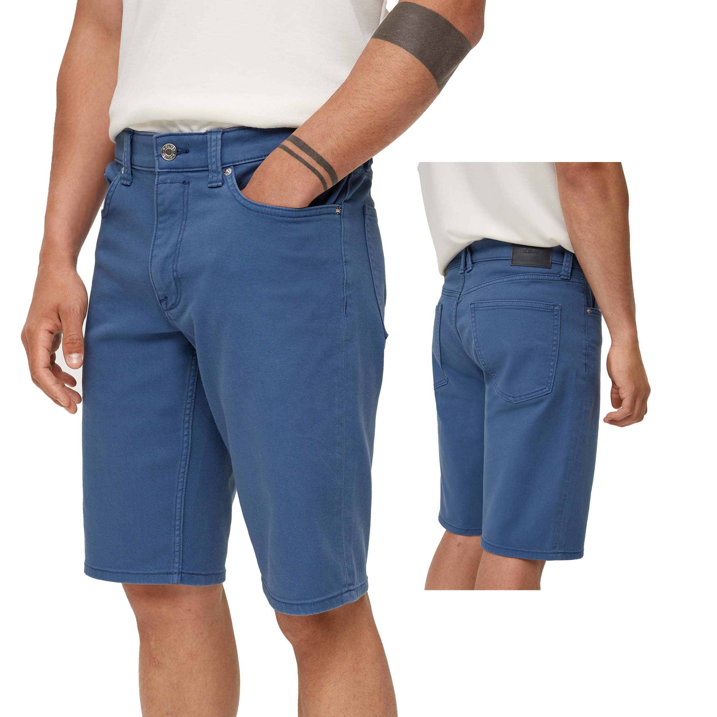Spodenki jeans męskie s.Oliver niebieskie 33
