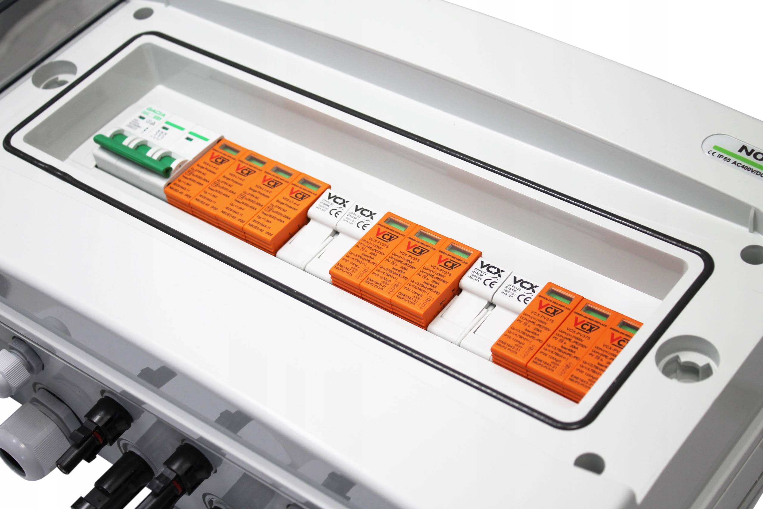 ROZDZIELNICA AC/DC 1000V DC OGRANICZNIK PRZEPIĘĆ Stopień ochrony IP IP65