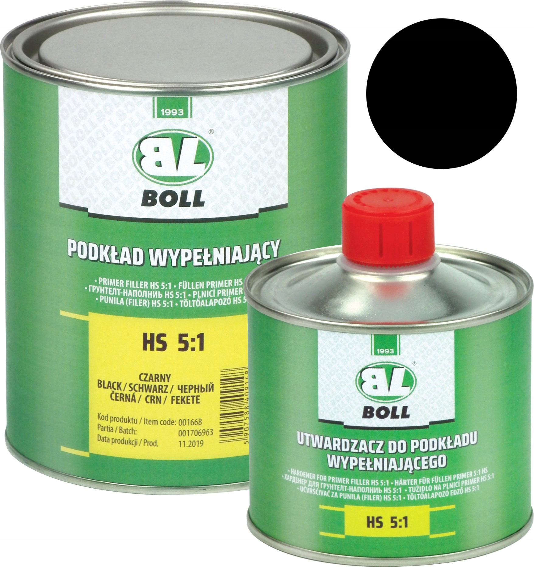 

Boll Podkład Akrylowy Wypełniający Hs 5:1 Czarny