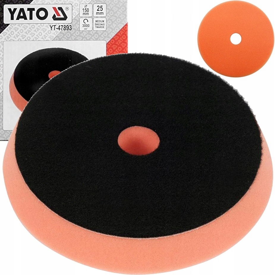 Gąbka Polerska Pad Na Rzep 130/150mm Średnia