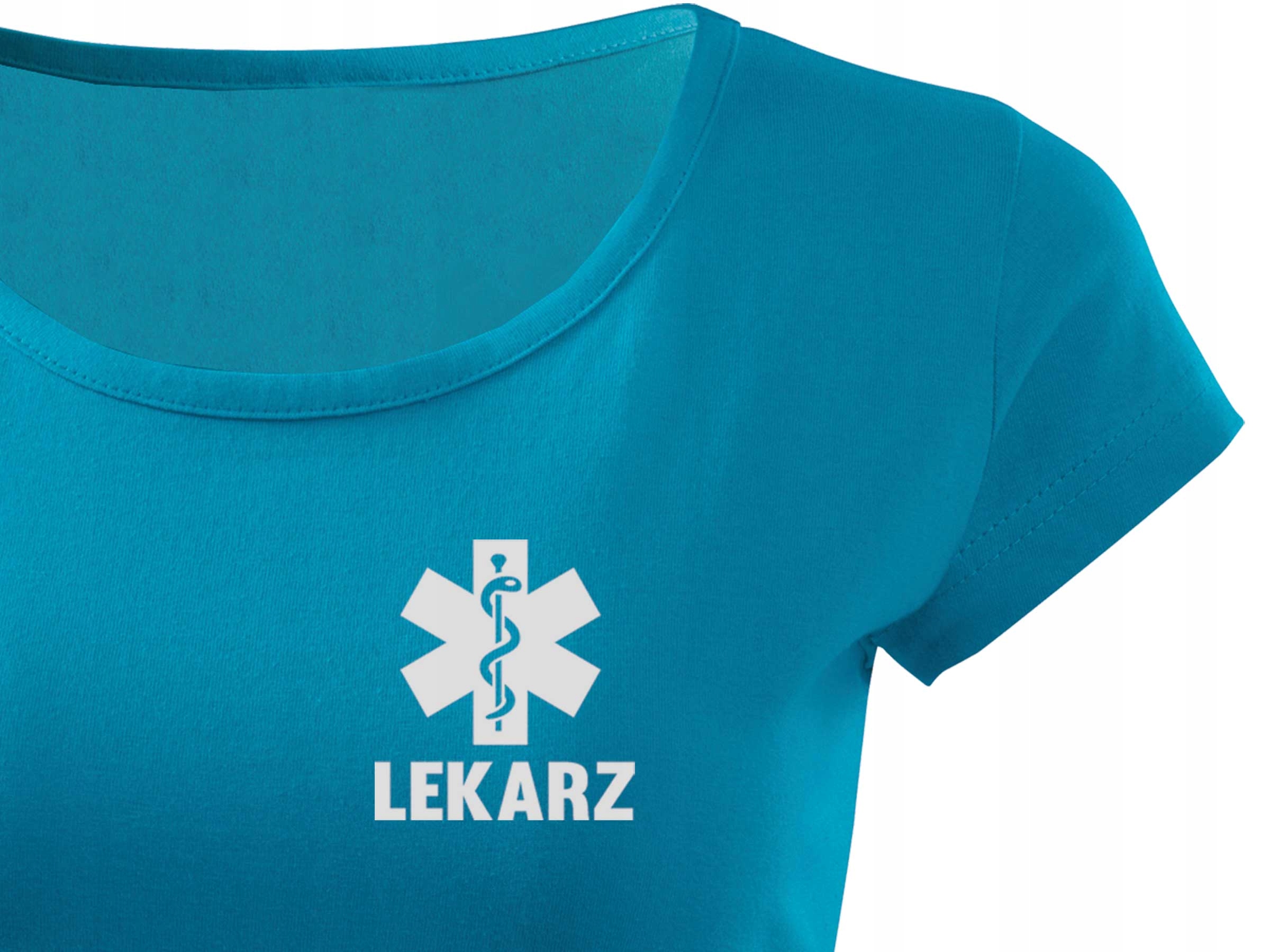 

T-shirt Medyczny Z Nadrukiem Odblaskowym Lekarz XL