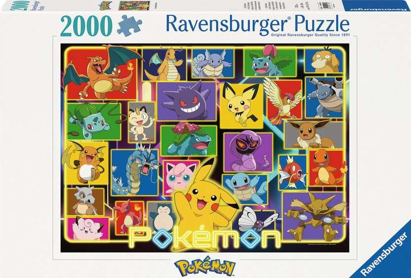 Puzzle Ravensburger Pokemon 43 x 30 cm 2000 elementów