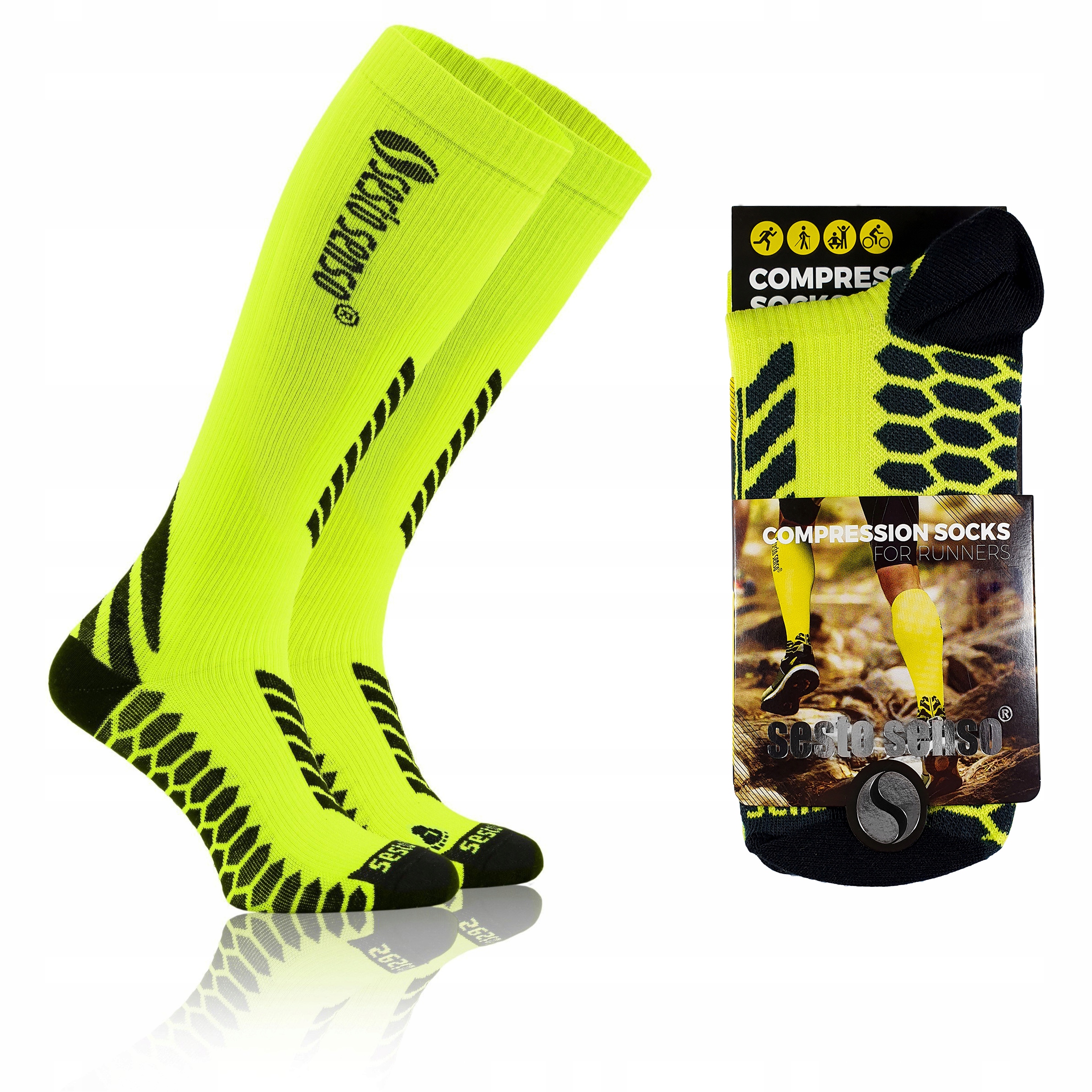 

Sesto Senso skarpety kompresyjne do biegania 43-46