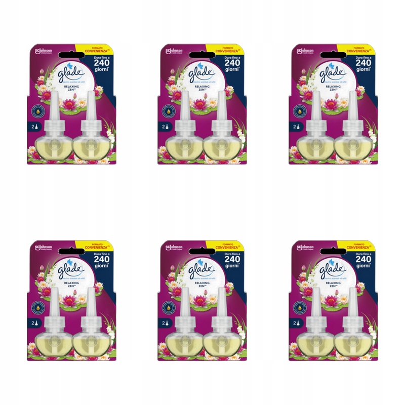 2 zásoby pro elektrický osvěžovač Glade Relaxing Zen 2x20 ml X6