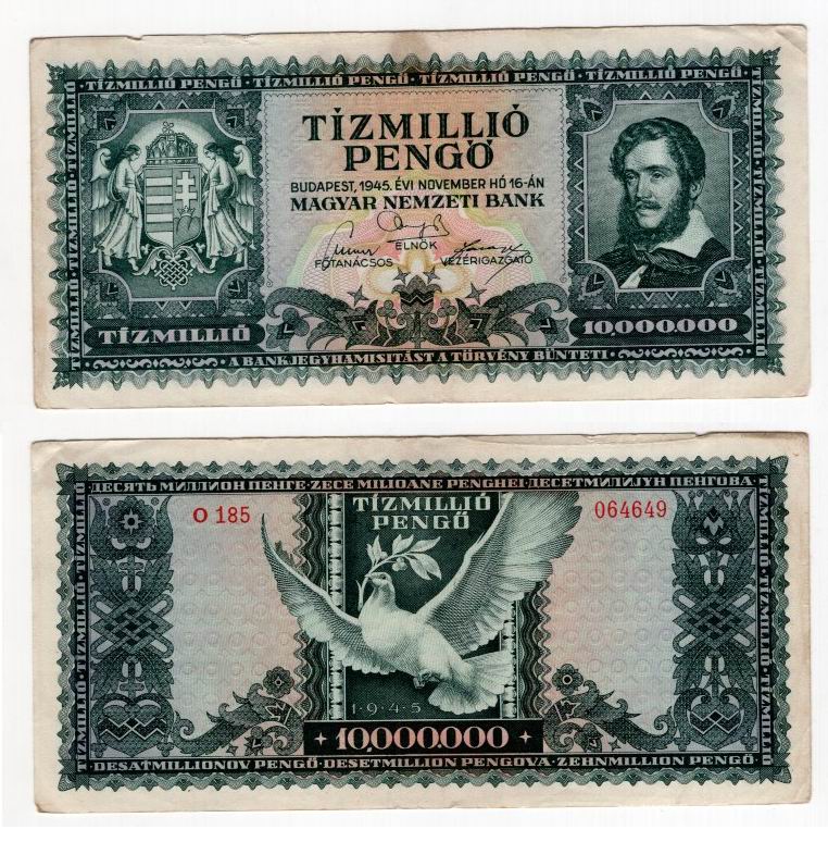 WĘGRY 1945 10000000 PENGO