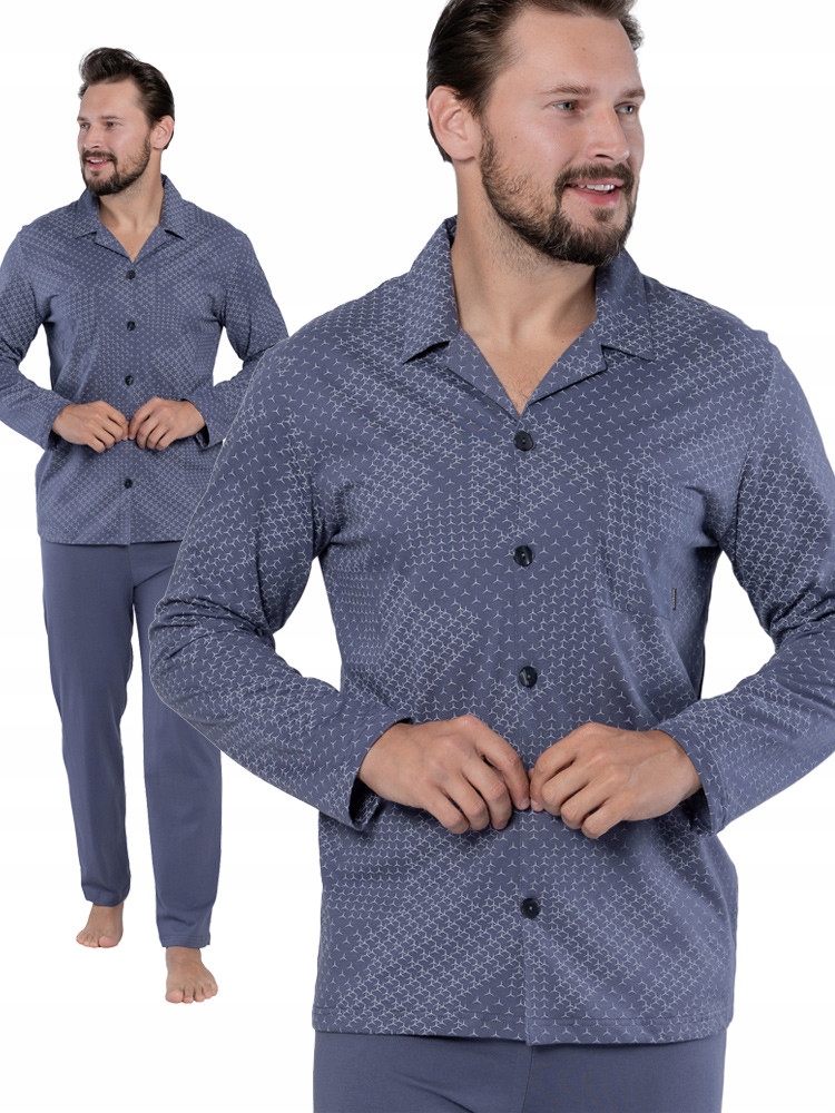 Hotberg Błažej – klasické rozepínací pánské pyžamo s límečkem, velikost M