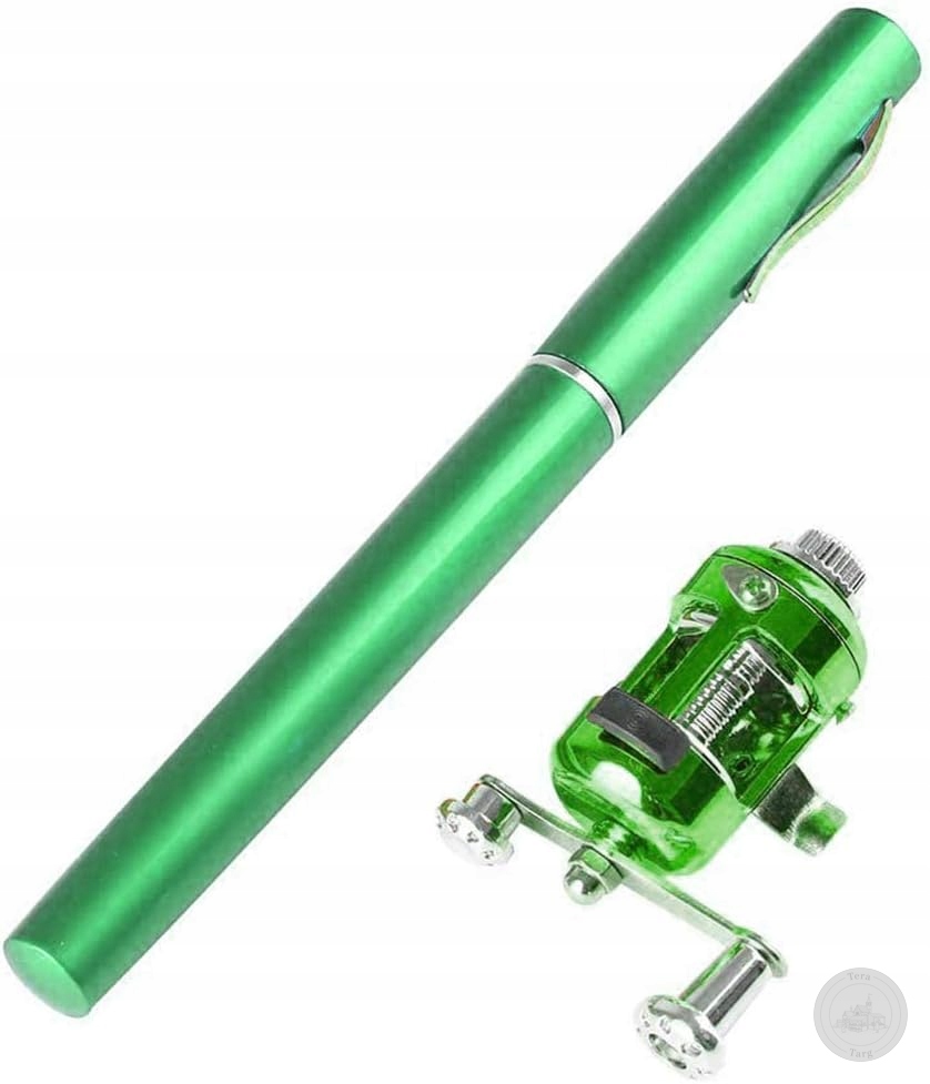 Przenośna mini Wędka Długopis kołowrotek z Aluminium Do kieszeni Lekka