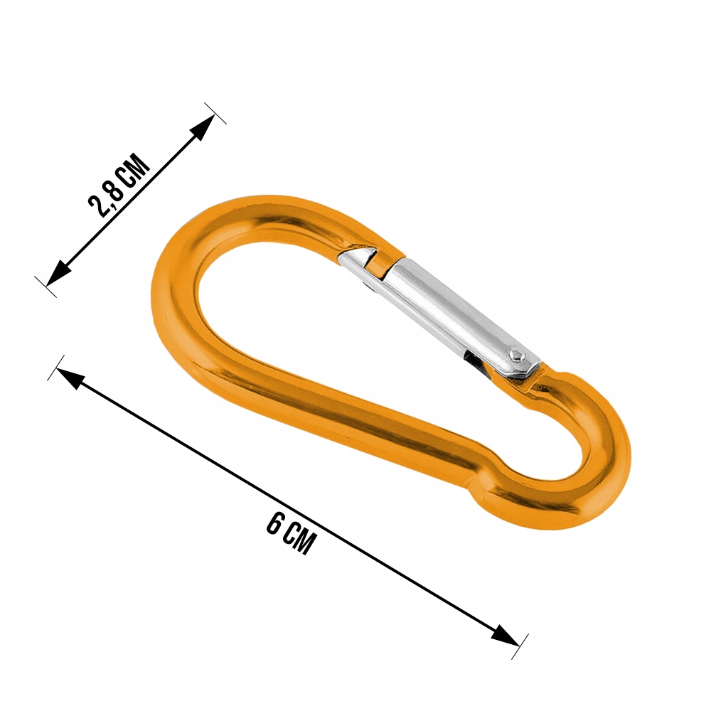 KARABIŃCZYK 60MM KARABINEK SPRZĄCZKA ZACZEP BRELOK Marka inna