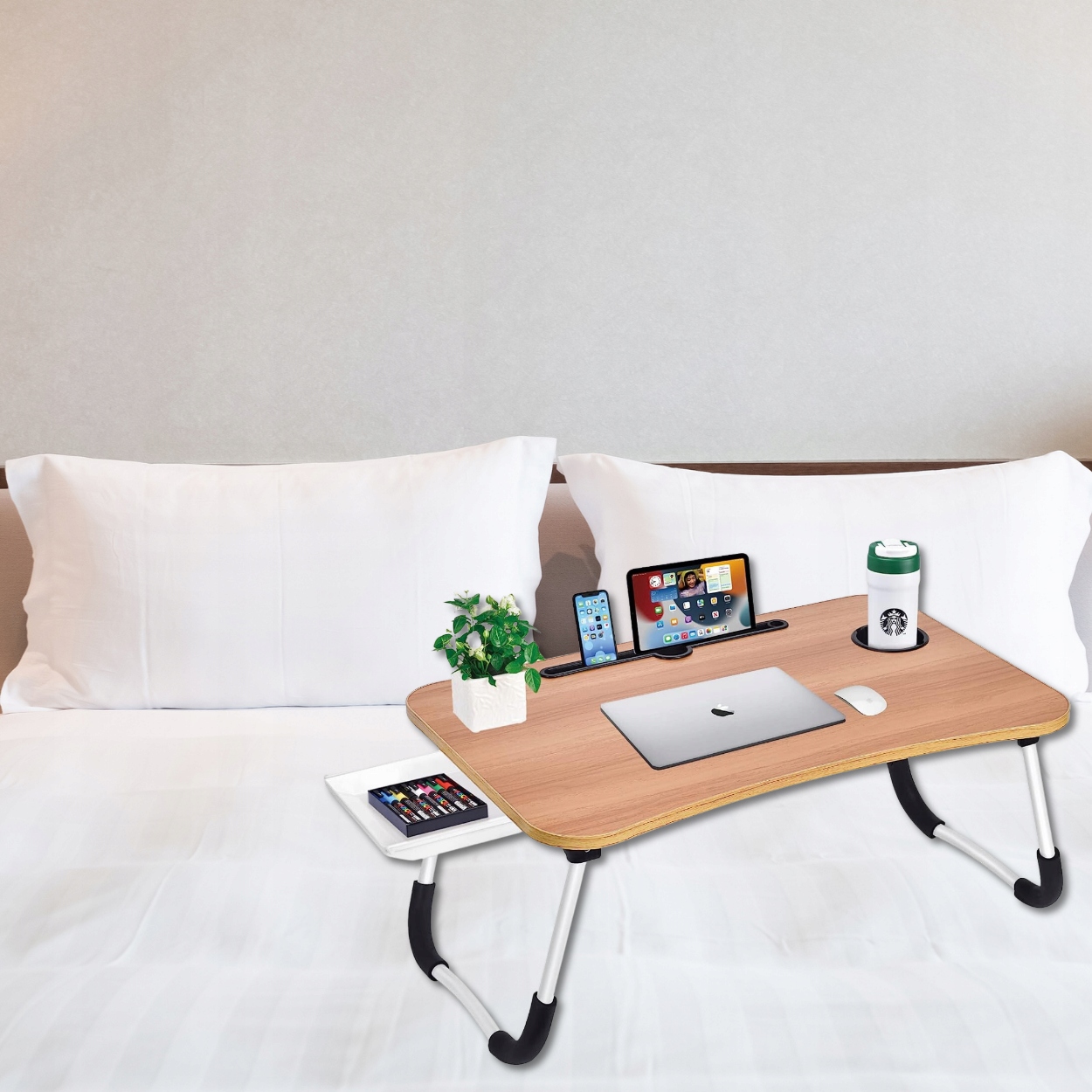 SKŁADANY STOLIK POD LAPTOPA PODSTAWKA DO ŁÓŻKA MOBILNY ŚNIADANIOWY STOJAK Kod producenta 5903814716134