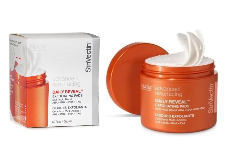 StriVectin Daily Reveal Oczyszczające Płatki Złuszczające Do Twarzy 60 szt