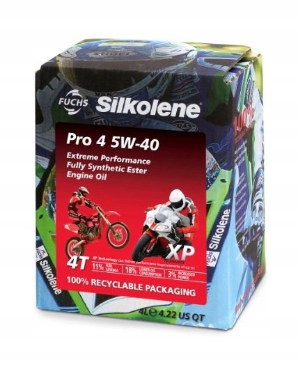 Motorový olej Silkolene Pro 4 5W40 Xp Cube 4L
