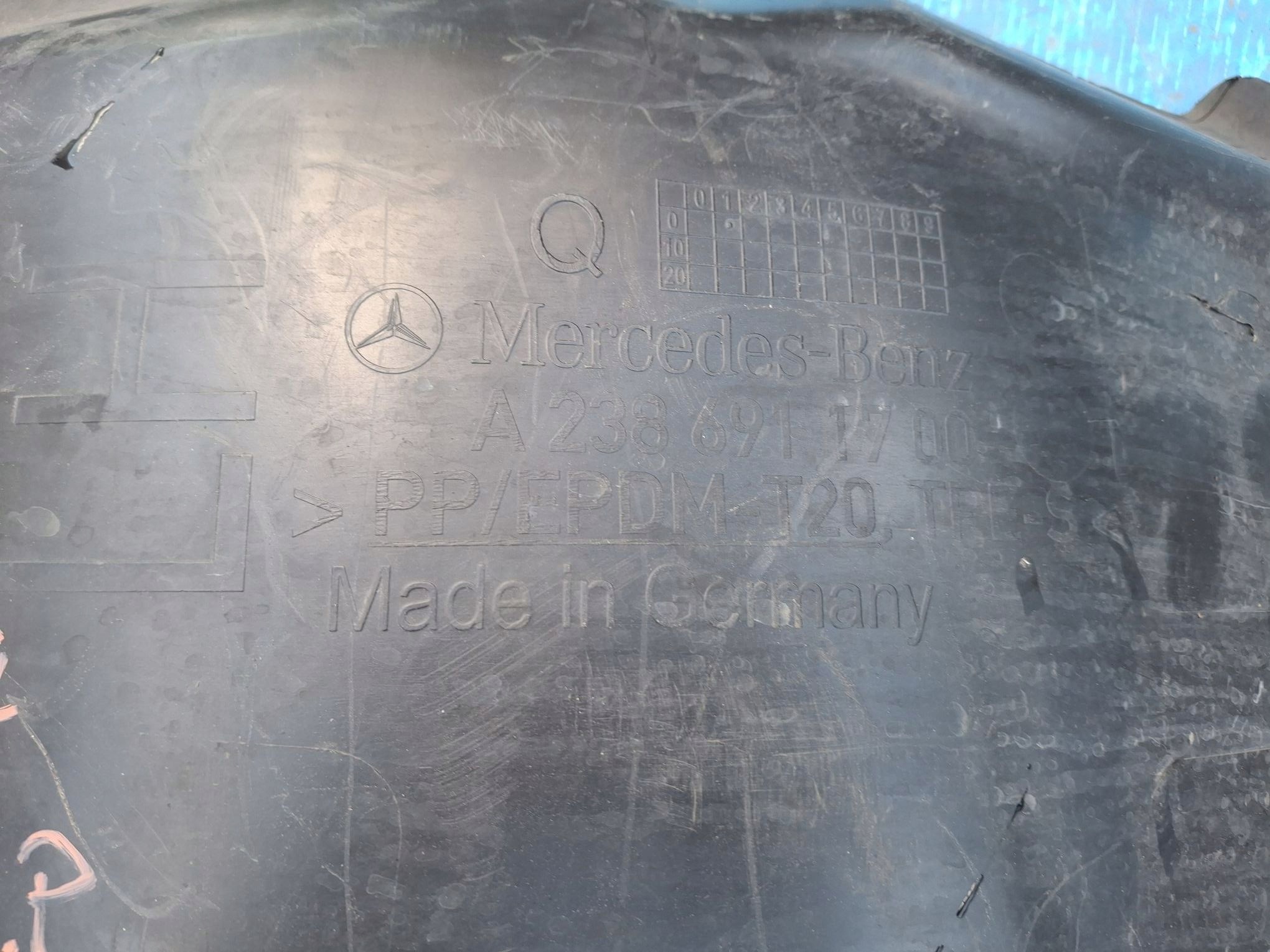 mudguard left front part rear MERCEDES E-class COUPE W238 2016R->