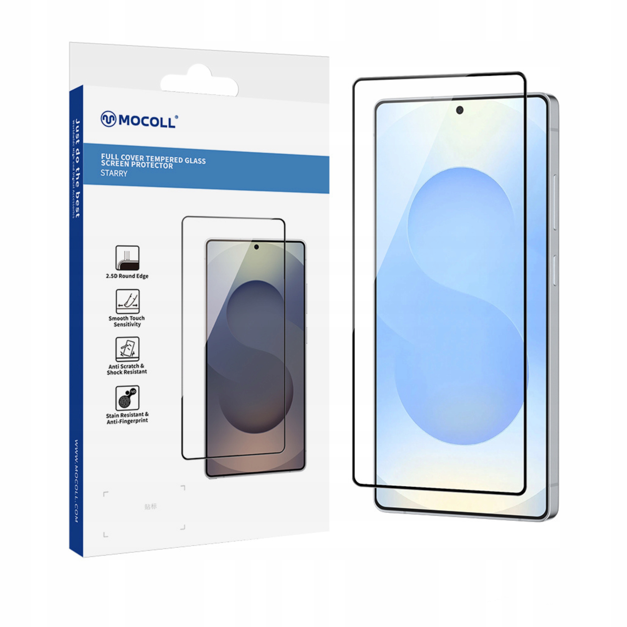 szkło hartowane ochronne 9H do Samsung S25 Plus (ramka)