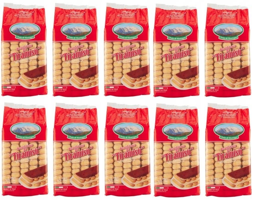 Levně 10 x 500 g I Dolci DI Montagna Piškoty pro Tiramisu Karton