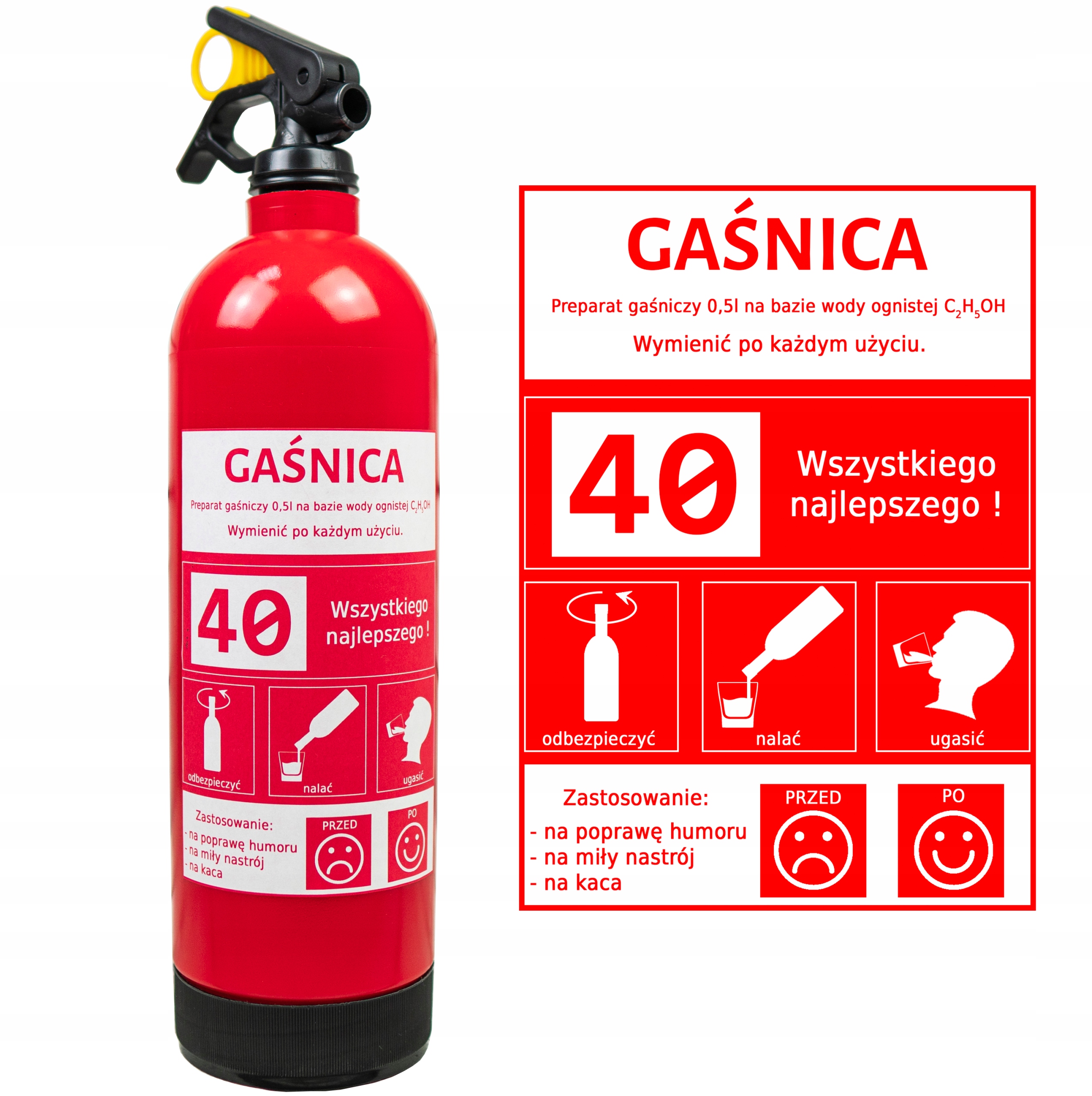 

Gaśnica Schowek Na Wódkę Alkohol Urodziny