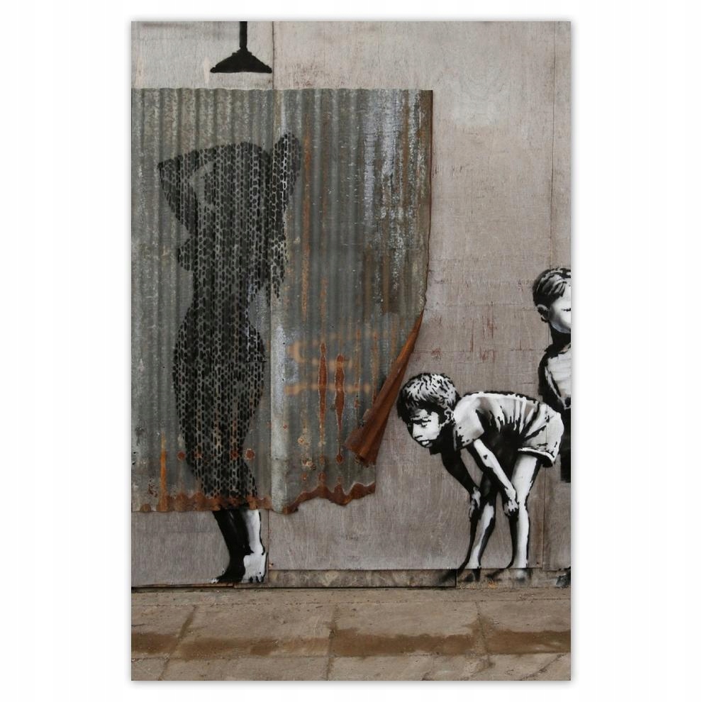 

Plakaty 40x60 Banksy Chłopcy Prysznic