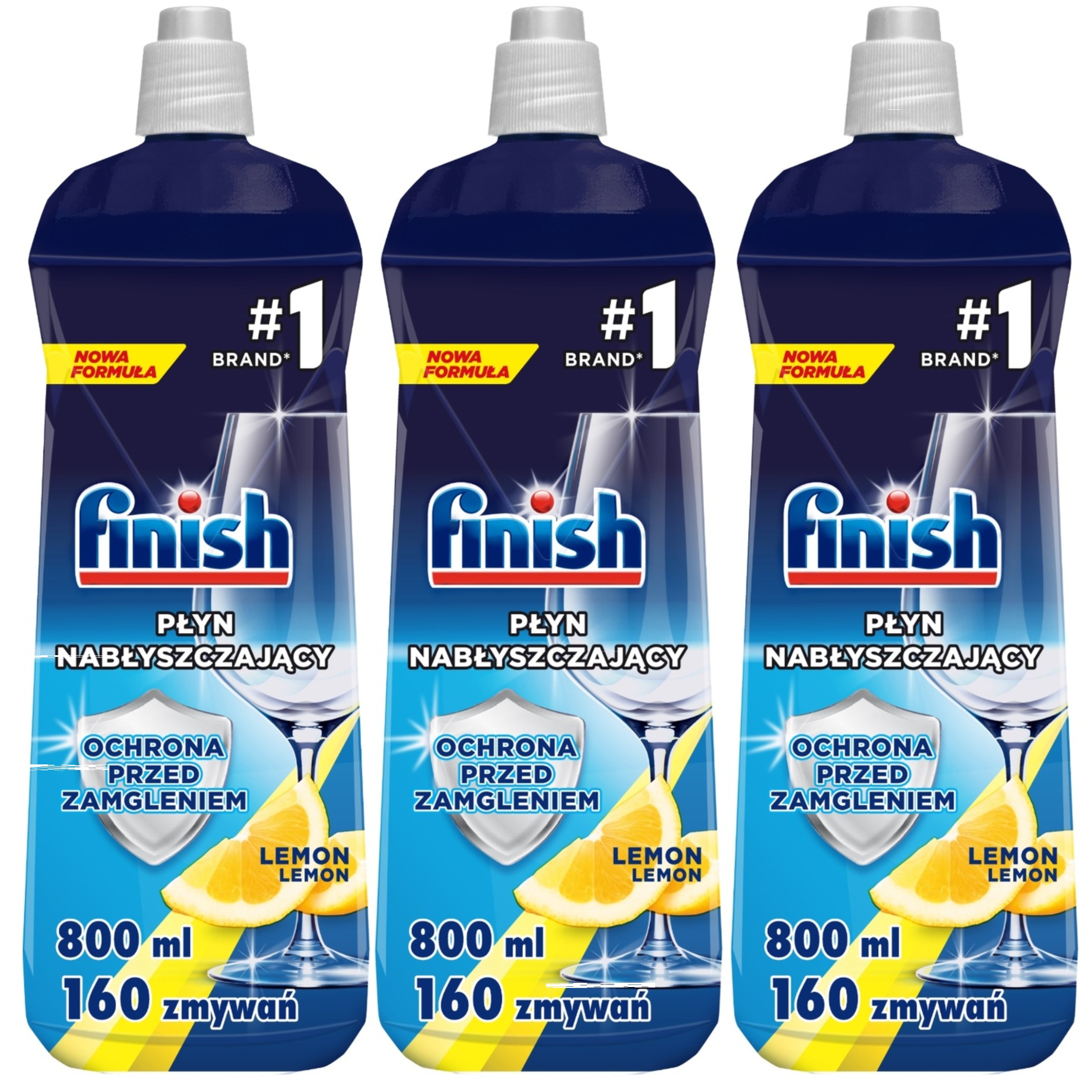 Levně Finish Sada Leštidlo do myčky Leštidlo Citron 3x 800 ml