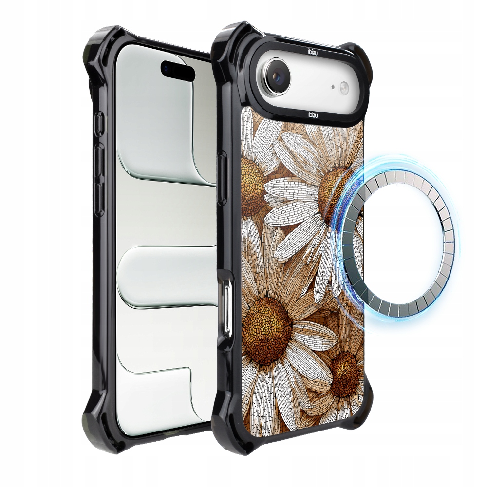 Pouzdro pro iPhone Air Ibizu DropGuard Ultra s MagSafe, Mozaika heřmánků