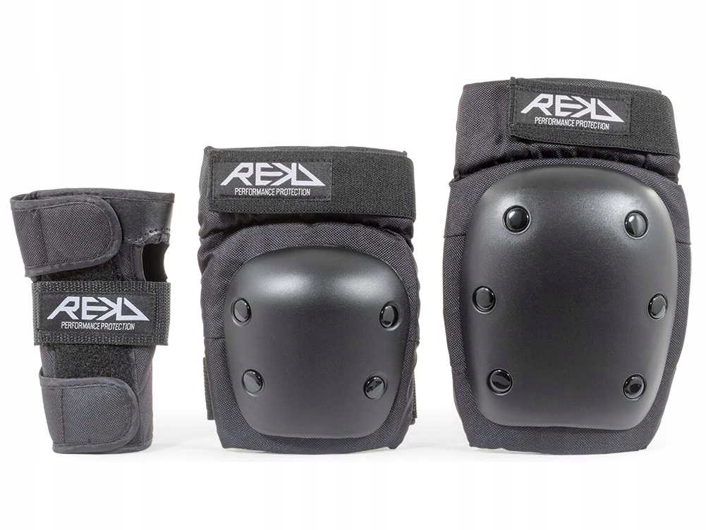 Zestaw ochraniaczy Rekd Heavy Duty kolana łokcie nadgarstki Black M