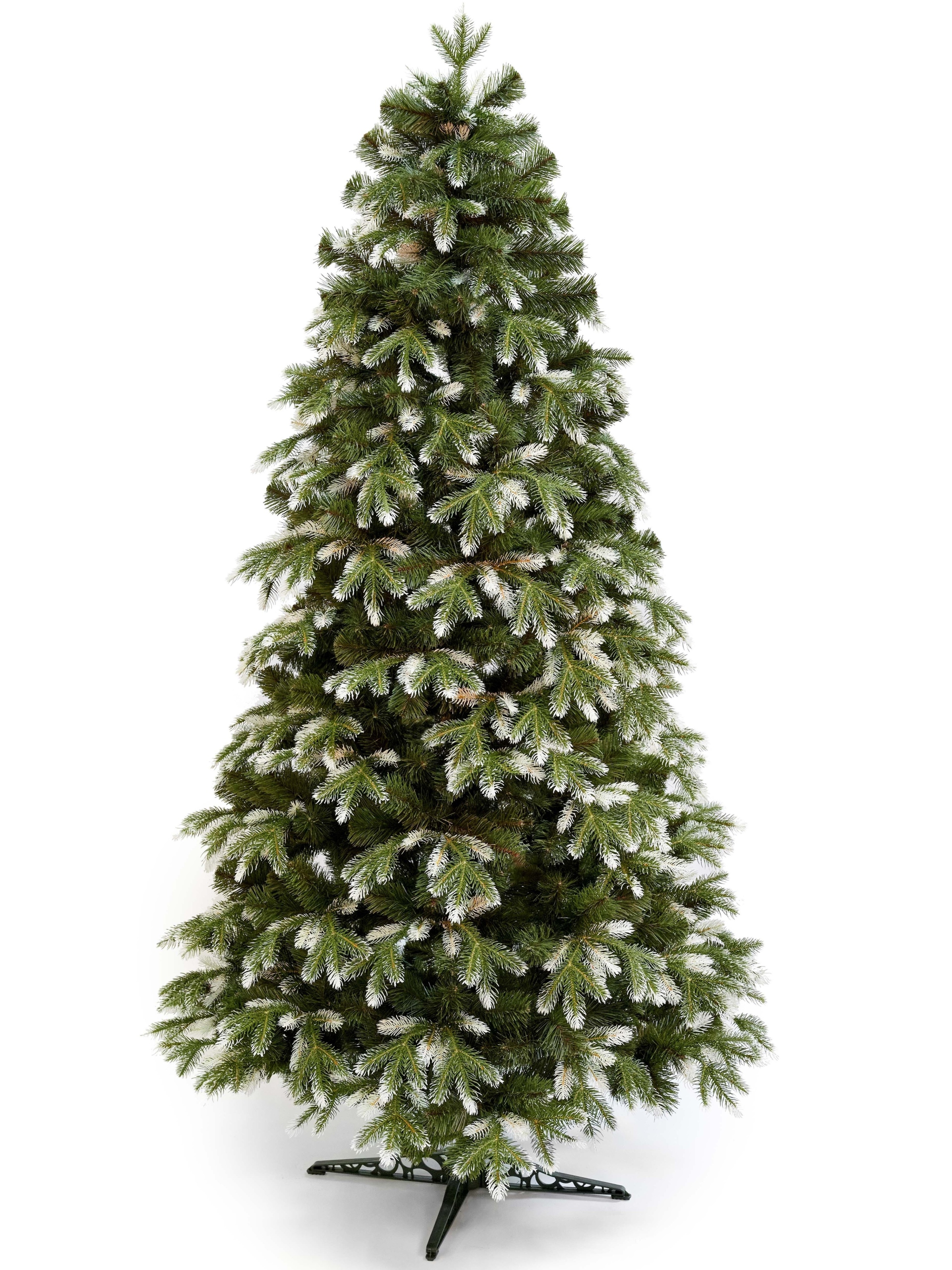 Umelý Vianočný Stromček Kanadská Borovica Zasnežená Pe Prirodzený Vzhľad Lux 120CM