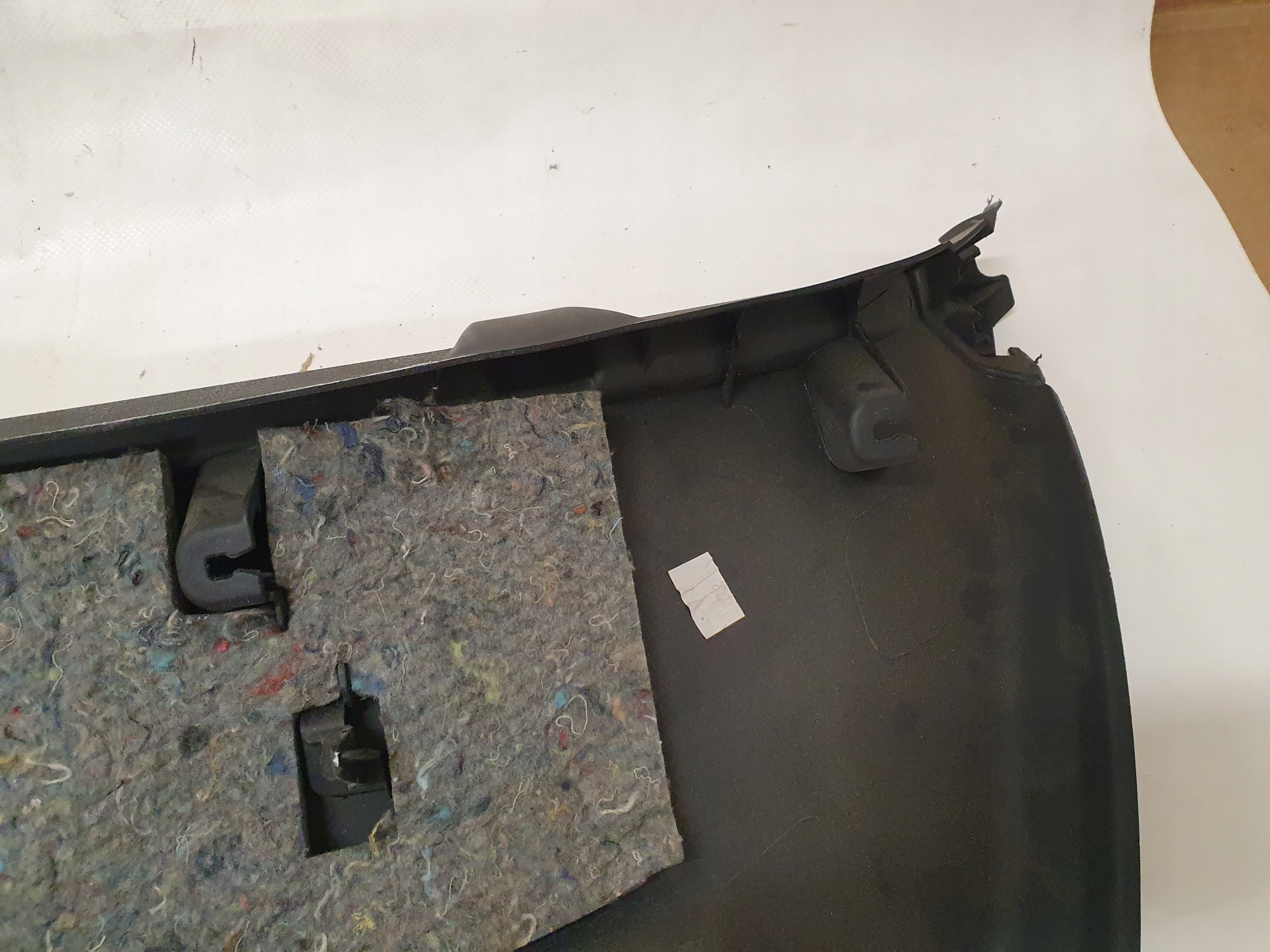 Peugeot 207 upholstery plastic bonnet boot